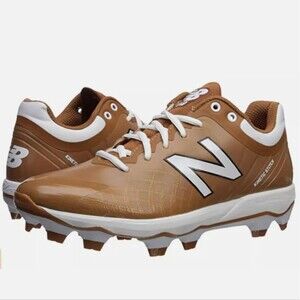 New Balance Men’s 4040v5 TPU Molded Baseball Cleats Texas Orange Size 16